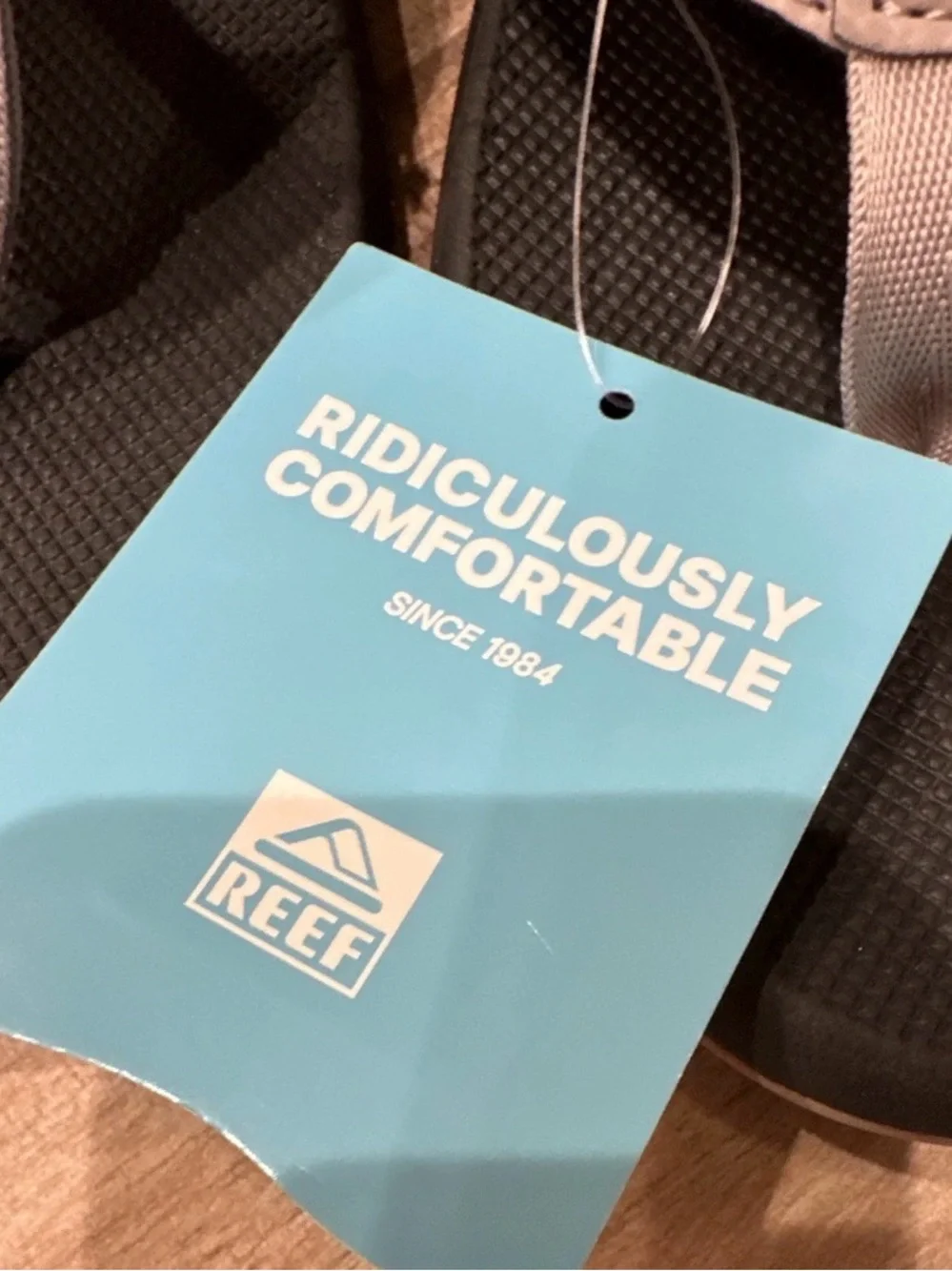 Reef Taupe and Black Men’s Sandals